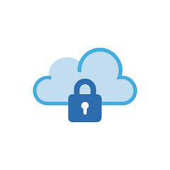 cloud with lock and key icon representing encrypte.svg