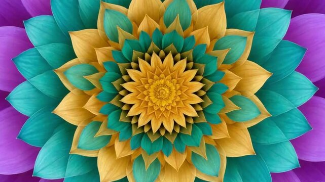 Blooming Mandala A 4K Time-Lapse Journey Through Floral Symmetry and Color