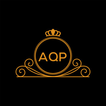 Initial AQP Letter Linked Logo for business and company identity. Modern AQP Letter Logo Vector Template with modern trendy golden logo.
