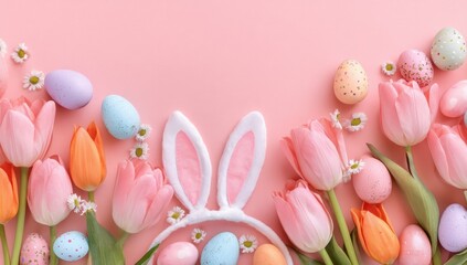 Fototapeta premium Pastel Easter arrangement (2)