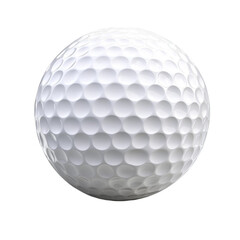 Fototapeta premium Closeup of a white golf ball showing dimples texture