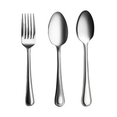 Silverware set fork spoons elegant dining cutlery design