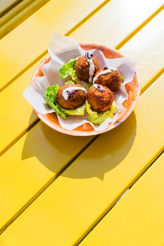 Delicious traditional croquettes dish