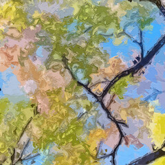 Various oil paintings, flowers, roosters, birds, landscapes, tigers, cats, dogs, hens, chicks