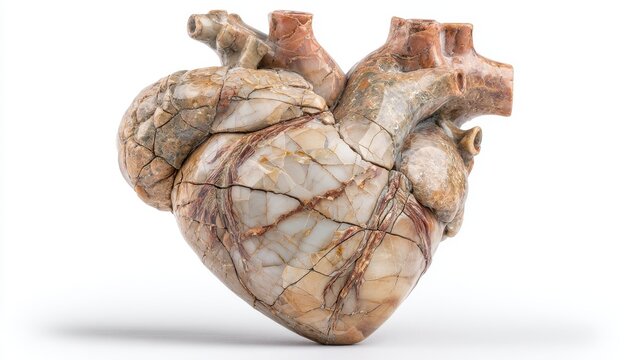 Cracked heart of stone