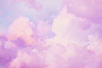 Dreamy pastel cotton candy sky clouds