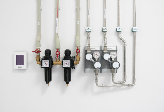Laboratory Gas Valve Setup