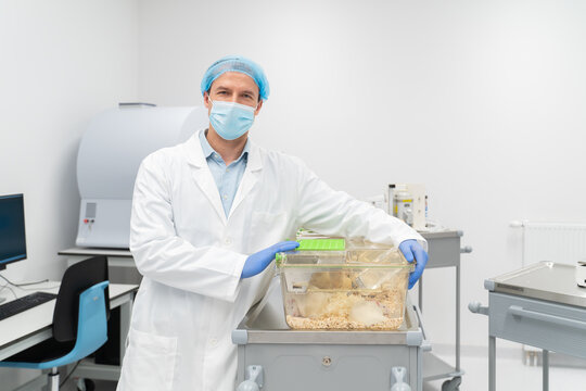 Scientist Portrait At Ethical Animal Research Laboratory