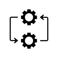 Icon a workflow, isolated against a clean background.