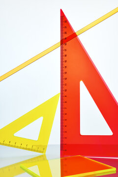 Abstract still life with geometric figures