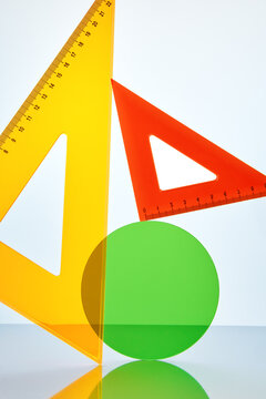 Abstract still life with geometric figures