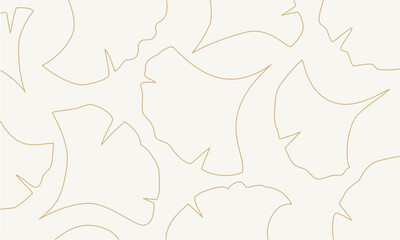 golden luxury ginkgo background