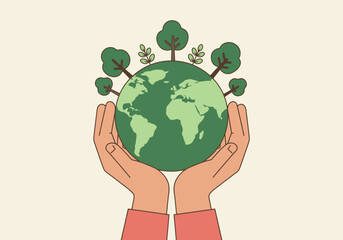 Earth in Hands: A Symbol of Environmental Care