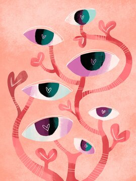 Magic Tree with Eyes 