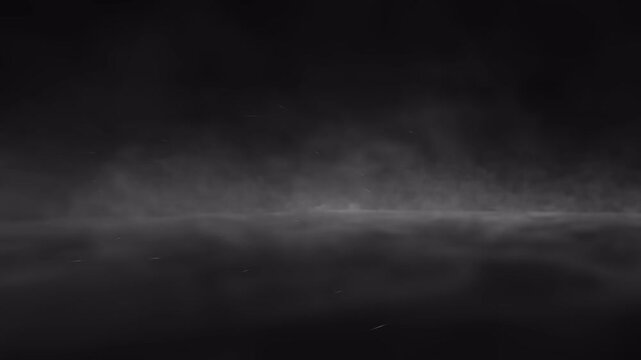 Ground-Level Blizzard: Isolated Swirling Snow Across a Frozen Surface - Winter Storm Effect