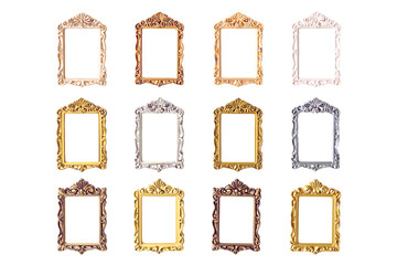 Elegant Ornate Picture Frames Gold, Silver, Bronze & More - High-Resolution Images