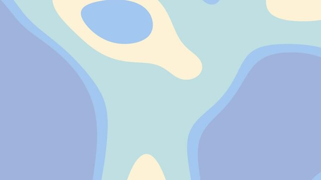 Abstrait bleu et cr&egrave;me, formes organiques fluides