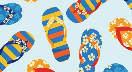 Summertime Flip-Flop Pattern: Beach Day Fun