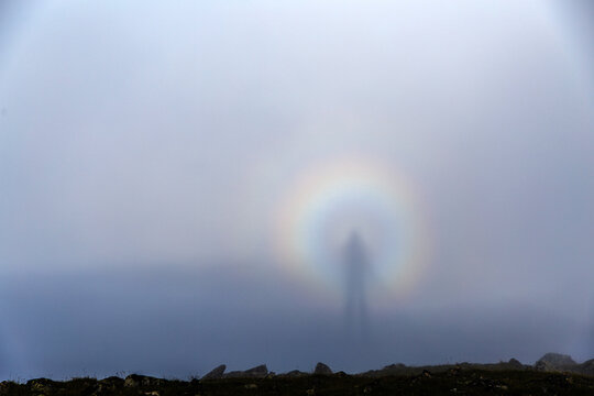 Brocken spectre in the Mountains