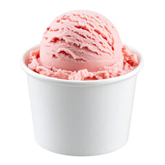 Ice cream isolated on white background