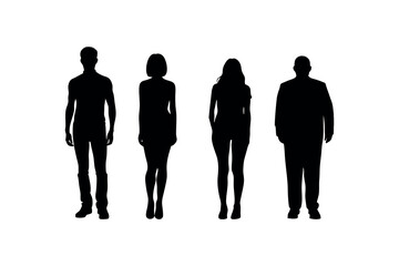 Corporate Man Silhouette Bundle Office Worker Clipart Pack