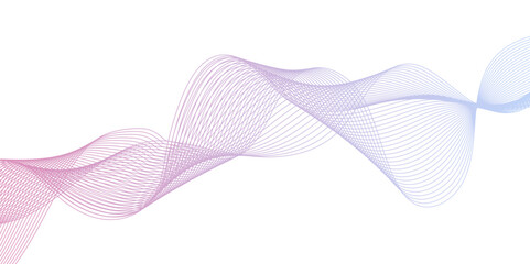 Abstract modern dynamic Wave Lines Pattern with Smooth Curves and Gradient Colors, Dynamic and data flowing abstract geometric Wave Lines vector Showing Movement and Energy in Digital Art Style.