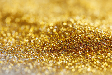 Golden Glitter Sparkle Background