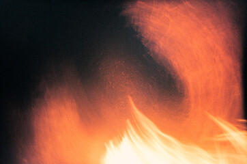 Abstract fire shot