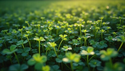 Vibrant plants growing in a serene outdoor field during daytime