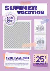 Fototapeta premium Summer Vacation Flyer