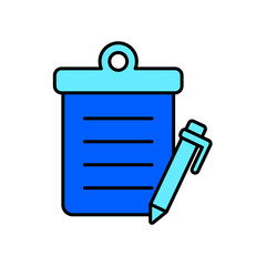 Icon a note, isolated against a clean background.