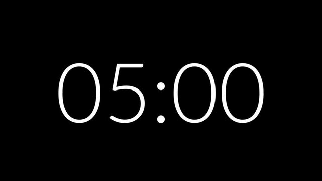 30 second stopwatch timer in clean black background suitable for daily routines, exercise, or focus sessions