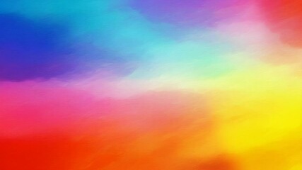 Vibrant Abstract Background with Blended Colors in Watercolor Style Featuring Blue Pink Yellow and Red Palette