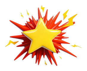 Fototapeta premium PNG Collision symbol yellow design burst.