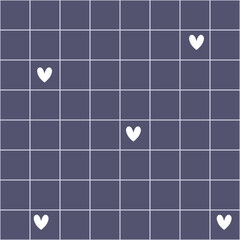 abstract background with squares seamless pattern with heart