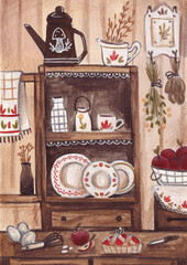 Cottage Style Kitchen Painting