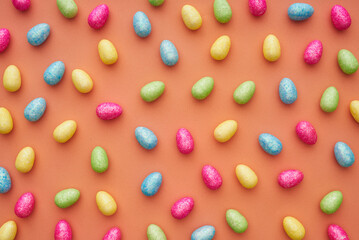 Easter candy background