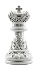 Elegant chess piece display gallery minimalist concept of strategy isolated on transparent background