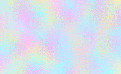 Vector pastel rainbow foil texture background. Abstract gradient bright and shiny light reflection rough texture surface. Vector for background, backdrop, web, wallpaper, print and design artwork.