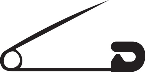 Safety pin isolated design.