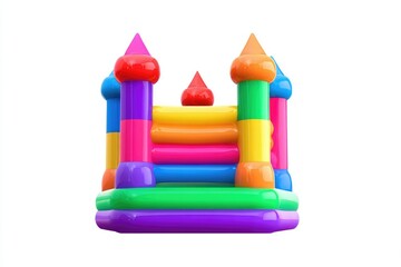 Colorful inflatable bounce house castle (1)