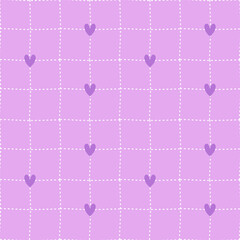 seamless pattern with hearts