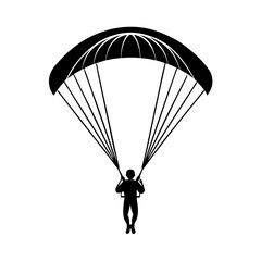 paragliding in the sky