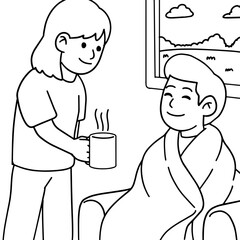Helping Others Coloring Book