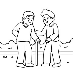 Helping Others Coloring Book