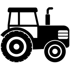 tractor isolated on white