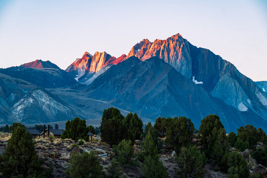 Sierra Nevada Mountains at sunrise