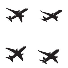 Majestic Airplane in Flight Silhouette – Aviation, Travel & Sky Motion