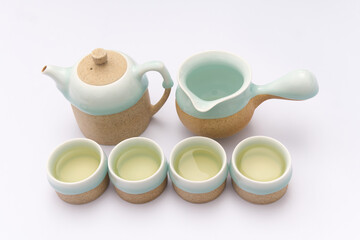 tea brewed in chinese procelain tea sets