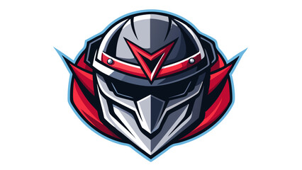 A fierce warrior s helmet stands guard a symbol of unwavering strength and resilience graphic